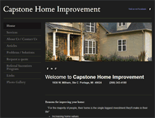 Tablet Screenshot of capstonehomeimprovement.com